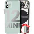 Back Housing W/ Small Components Pre-Installed Compatible For iPhone 12 Mini (US Version) (Used OEM Pull: Grade B) (Green)