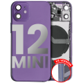 Back Housing W/ Small Components Pre-Installed Compatible For iPhone 12 Mini (US Version) (Used OEM Pull: Grade B) (Purple)